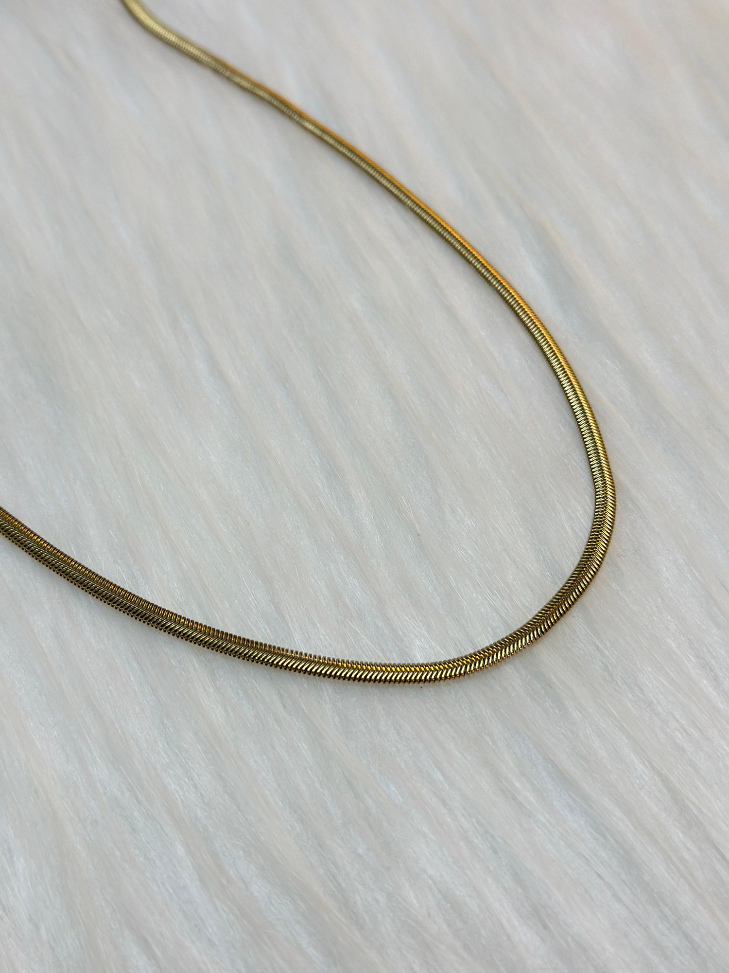 BALIK SIRTI KOLYE GOLD 60cm