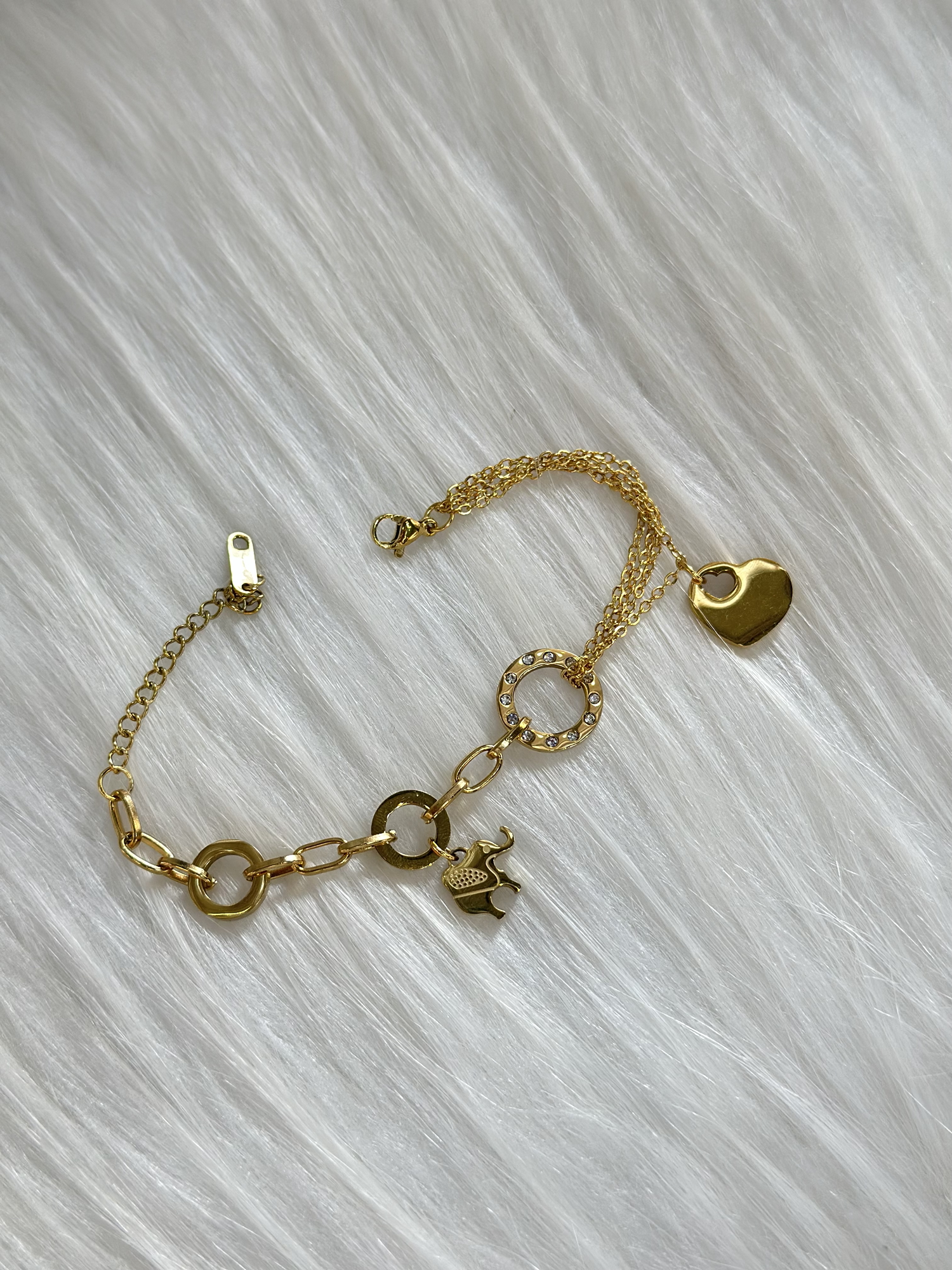 ÇELİK GOLD FİLLİ BİLEKLİK