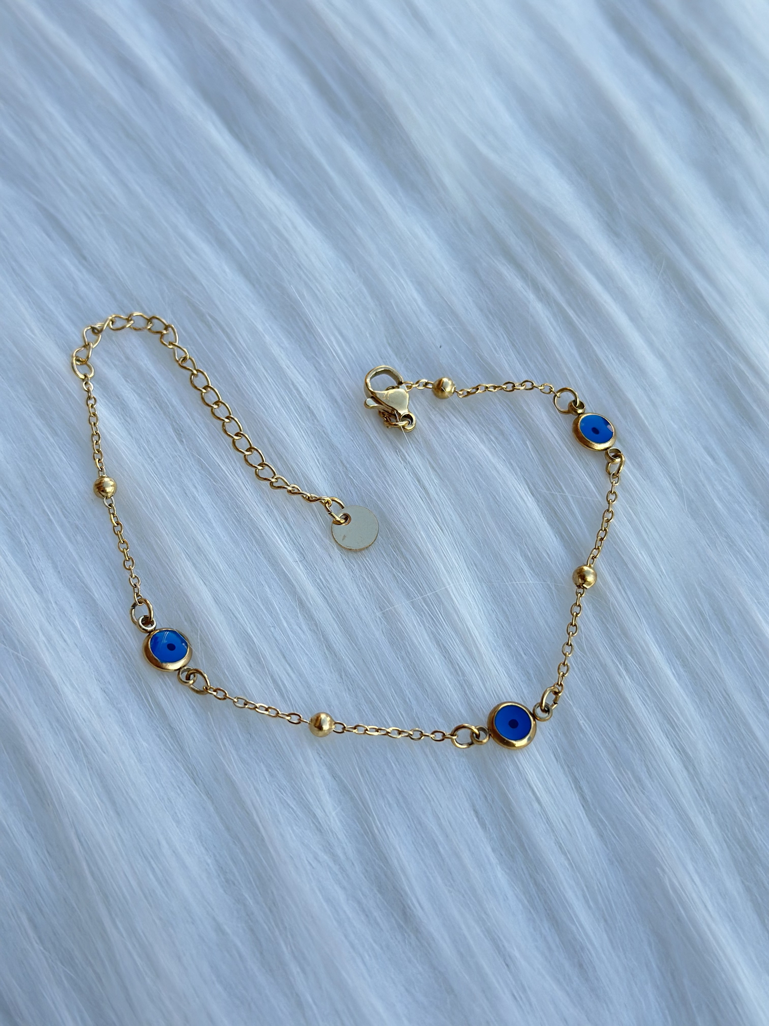 DORİKALI NAZARLI GOLD BİLEKLİK