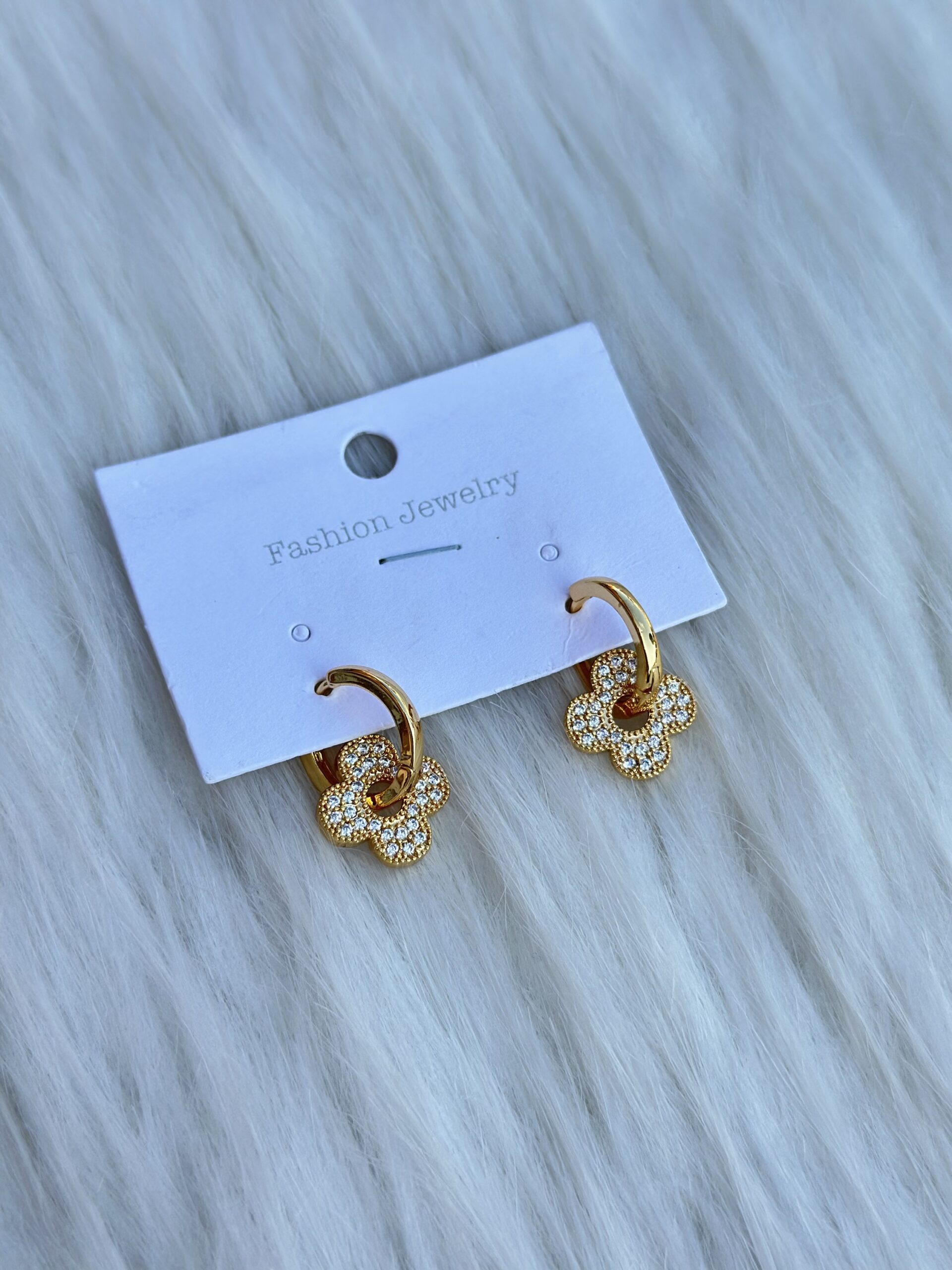 Vip yonca küpe gold