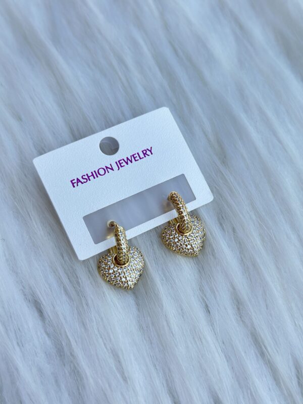 Vip kalpli küpe gold