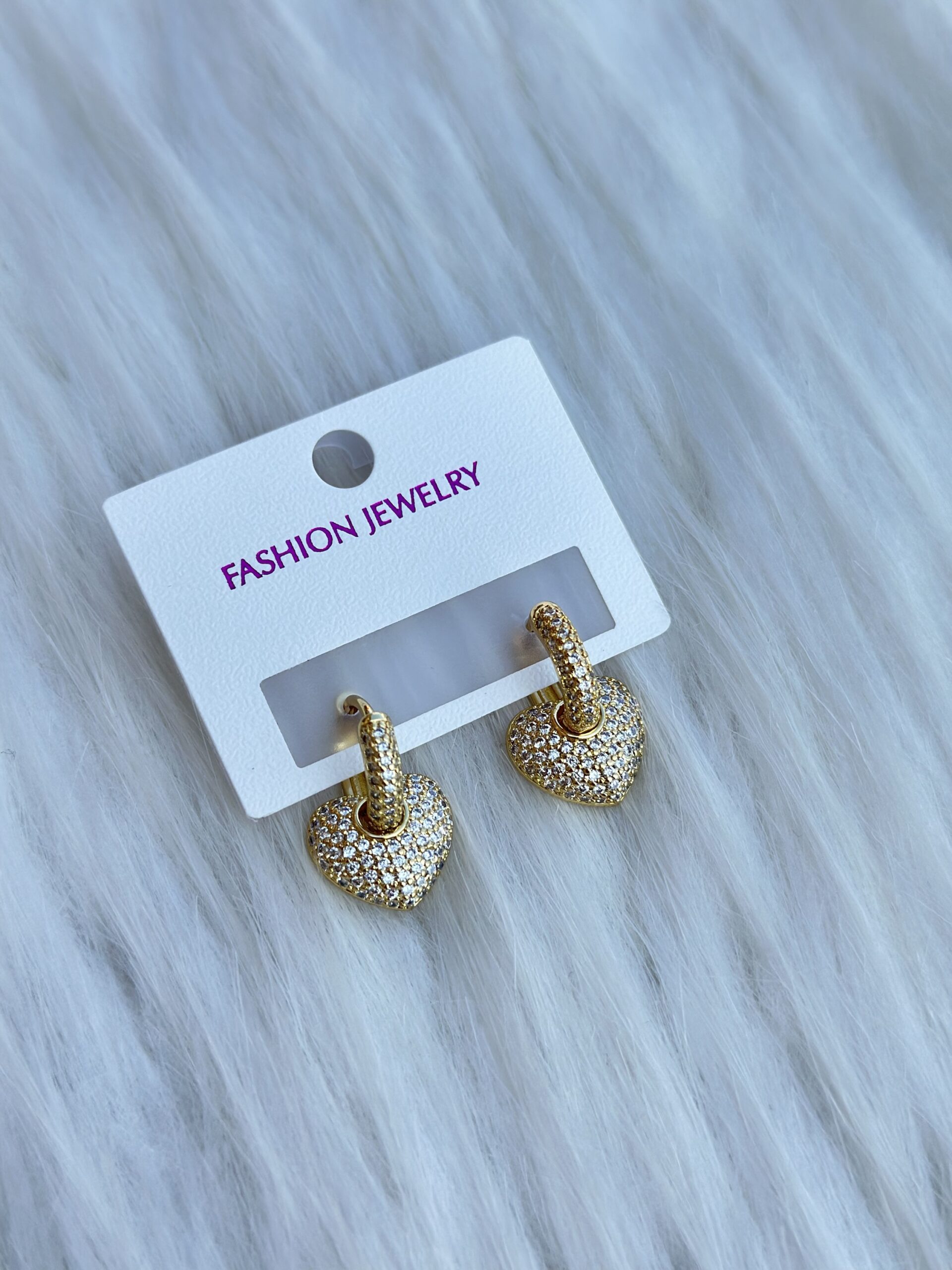 Vip kalpli küpe gold
