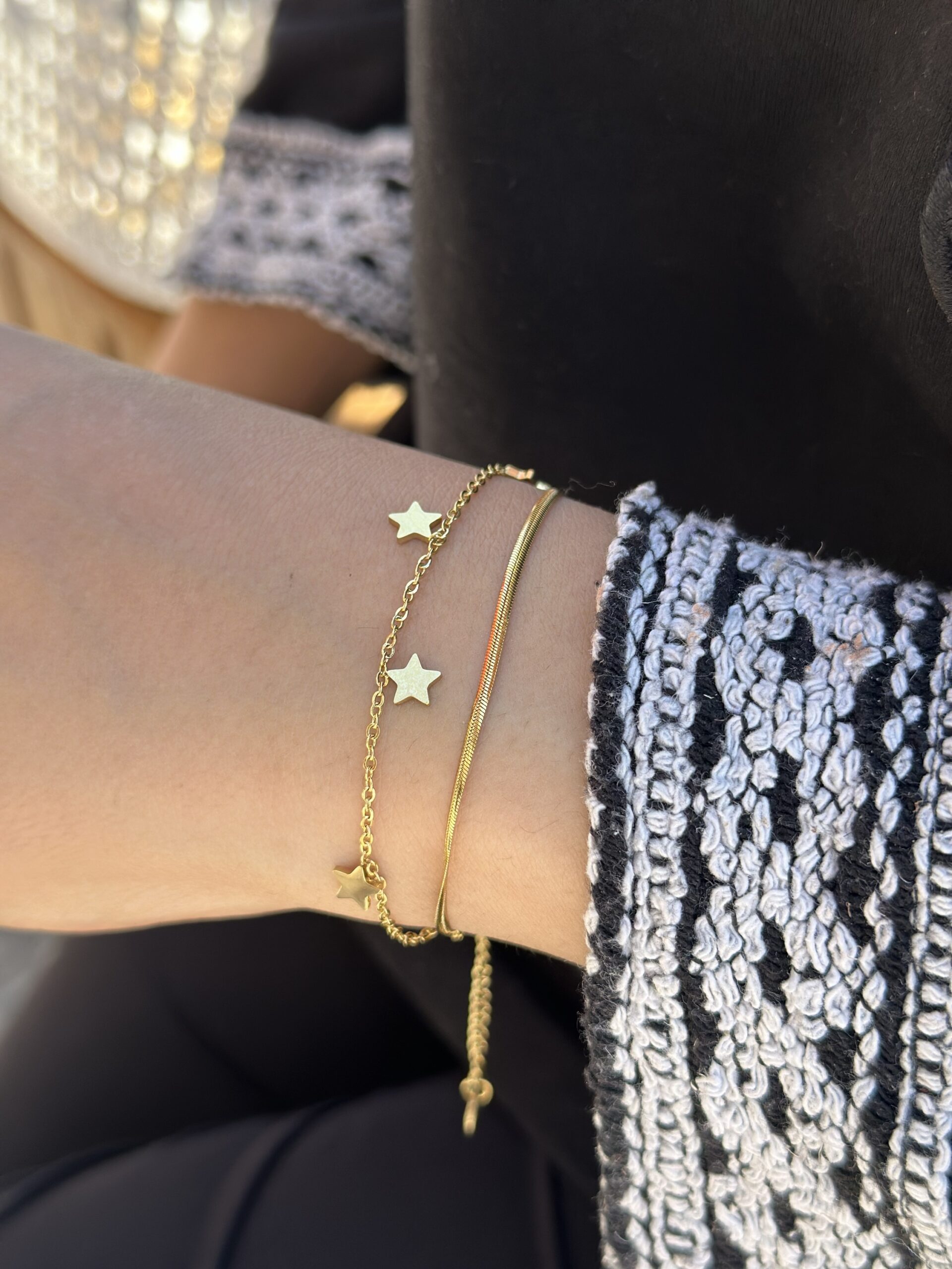 Trend ikili bileklik gold