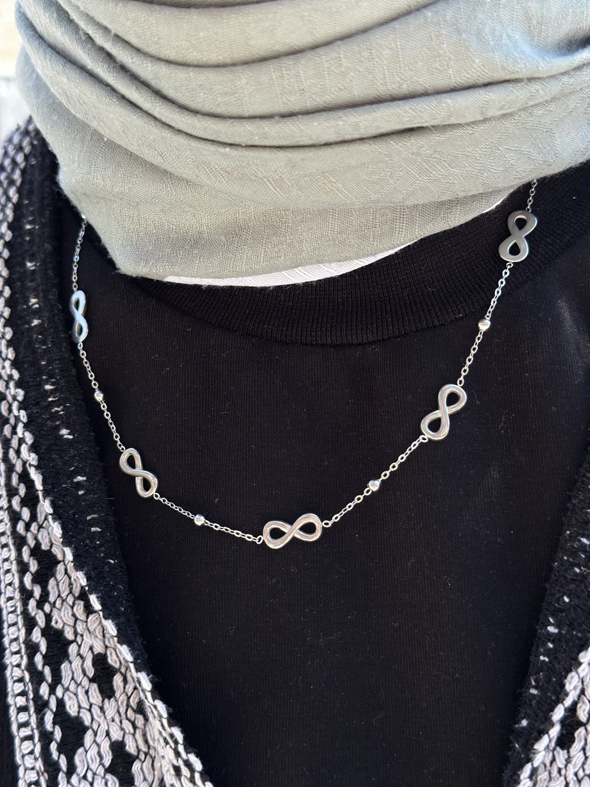 Trend sonsuzluk kolye silver