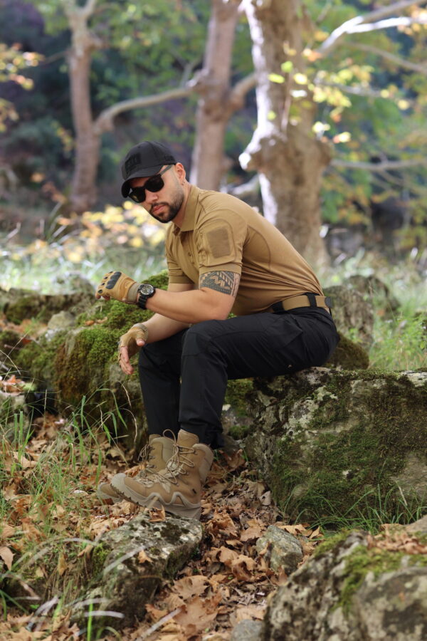 Outdoor Taktik T-Shirt Çöl - Görsel 5