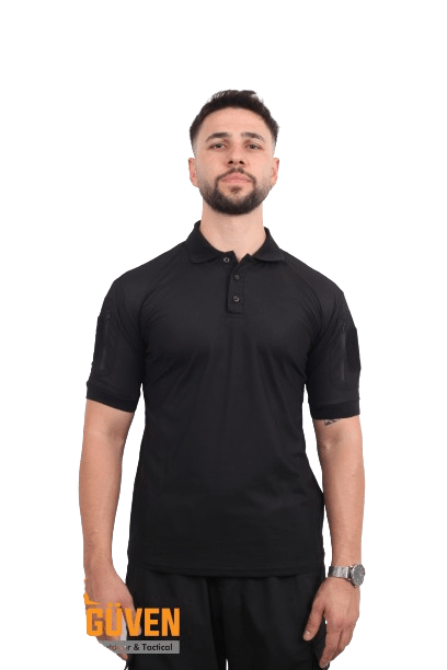 Outdoor Taktik T-Shirt Siyah